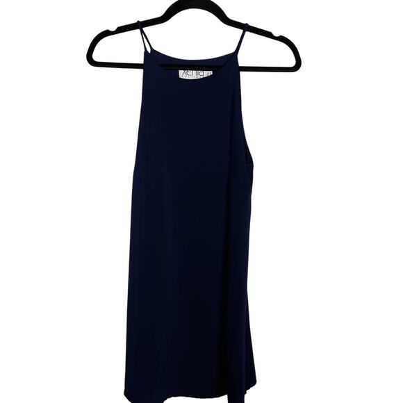 New Xenia Boutique US 2 Navy Blue Hello Molly Sleeveless Shift Dress Cocktail - Picture 1 of 11